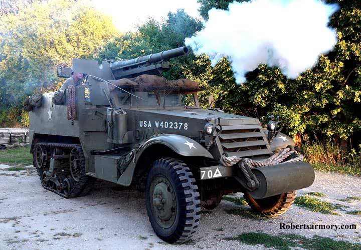 M3 Motor Gun Carriage Half Track Tank Destroyers at Camp Hood